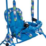 Leagan pentru copii, AppeKids, cu spatar reglabil si bara detasabila, Blue Dots fotografia produsului View 6 S