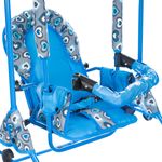 Leagan pentru copii, AppeKids, cu spatar reglabil si bara detasabila, Blue Hearts fotografia produsului View 5 S