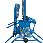 Leagan pentru copii, AppeKids, cu spatar reglabil si bara detasabila, Blue Dots fotografia produsului View 4 S