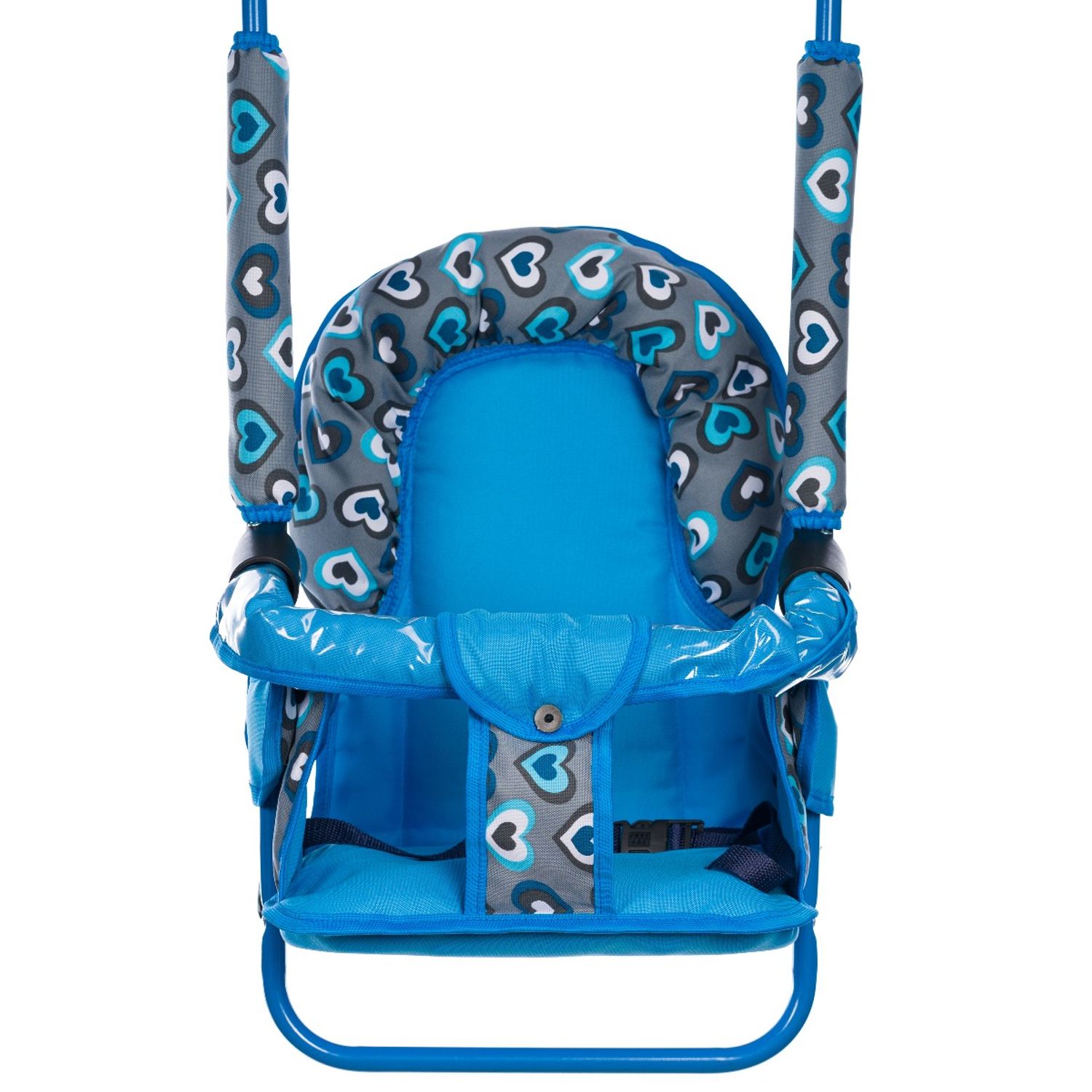 Leagan pentru copii, AppeKids, cu spatar reglabil si bara detasabila, Blue Hearts fotografia produsului View 2 L