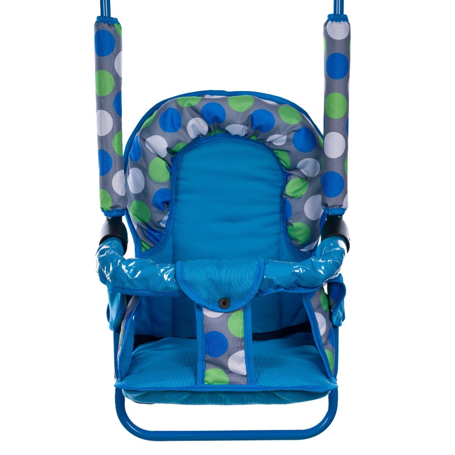 Leagan pentru copii, AppeKids, cu spatar reglabil si bara detasabila, Blue Dots fotografia produsului View 2 L