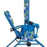 Leagan pentru copii, AppeKids, cu spatar reglabil si bara detasabila, Blue Dots fotografia produsului View 5 S