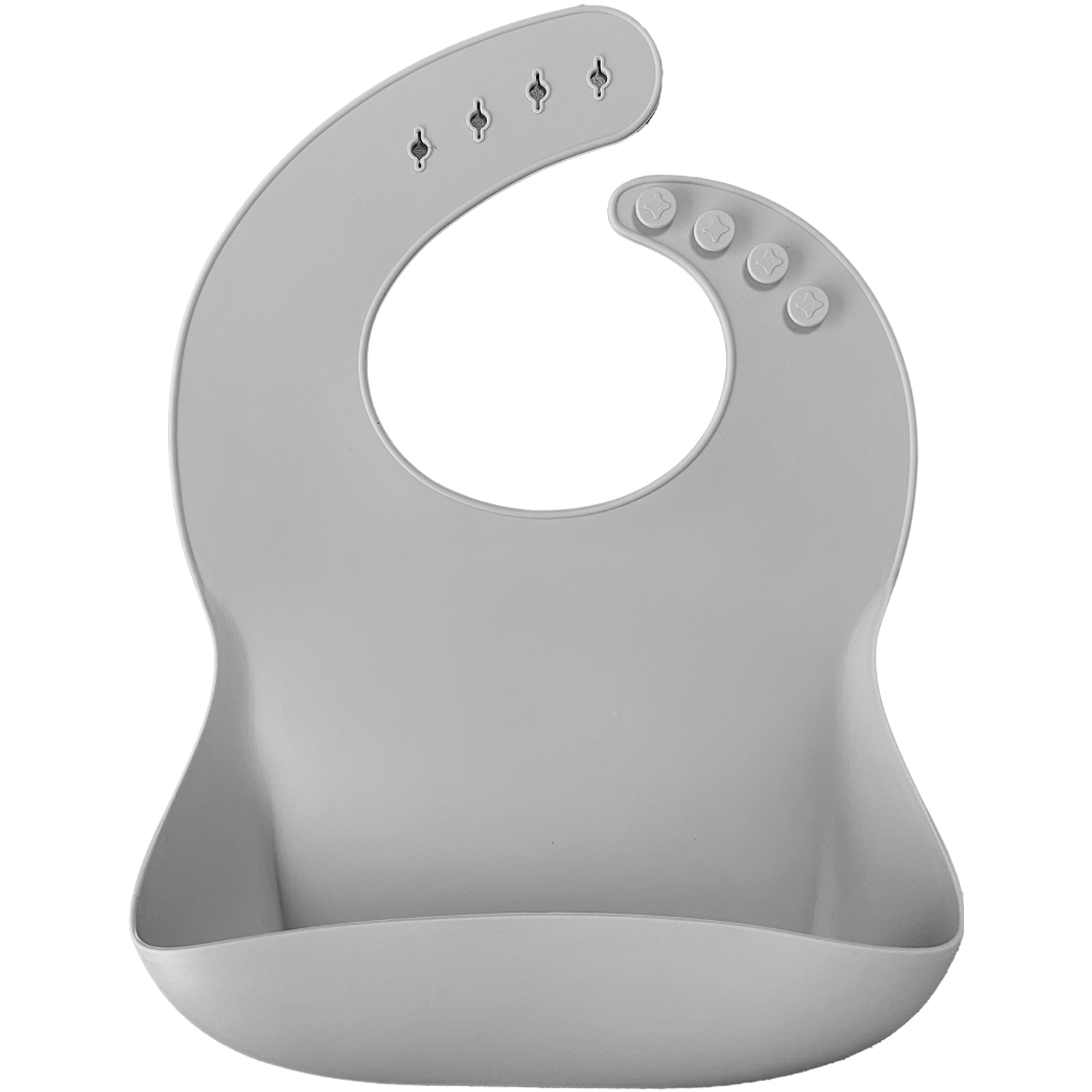 Set de hranire BWL II Minikoioi, 100% Premium Silicone &ndash; Powder Grey fotografia produsului View 2 L