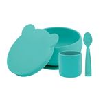 Set de hranire BWL I Minikoioi, 100% Premium Silicone  – Aqua Green fotografia produsului