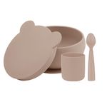 Set de hranire BWL I Minikoioi, 100% Premium Silicone &ndash; Bubble Beige fotografia produsului
