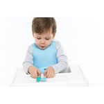 Baveta Flexi Bib Minikoioi, 100% Premium Silicone &ndash; Bubble Beige fotografia produsului View 3 S