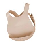 Baveta Flexi Bib Minikoioi, 100% Premium Silicone &ndash; Bubble Beige fotografia produsului