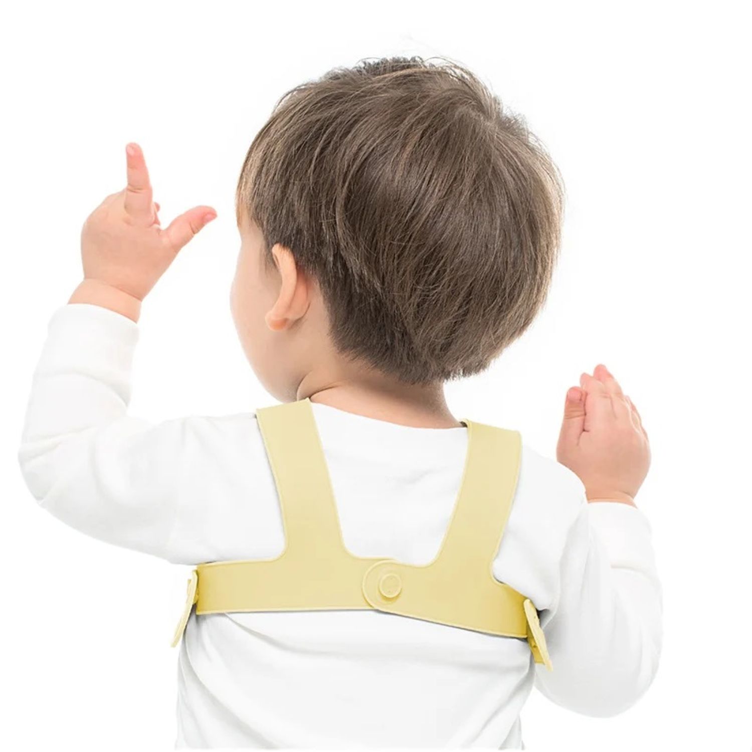 Baveta Flexi Bib Minikoioi, 100% Premium Silicone &ndash; Mellow Yellow fotografia produsului View 2 L