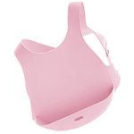 Baveta Flexi Bib Minikoioi, 100% Premium Silicone &ndash; Pinky Pink fotografia produsului