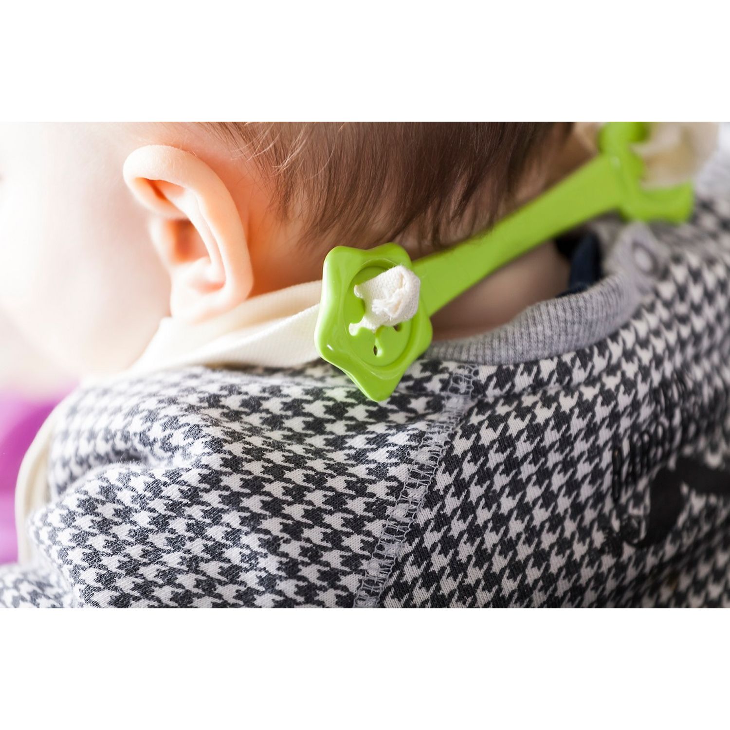 Set Swaddle si suport de prindere baveta, eKoala, Green fotografia produsului View 6 L