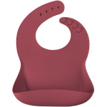Baveta Basic Bib Minikoioi, 100% Premium Silicone &ndash; Velvet Rose fotografia produsului