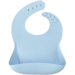 Baveta Basic Bib Minikoioi, 100% Premium Silicone &ndash; Mineral Blue fotografia produsului