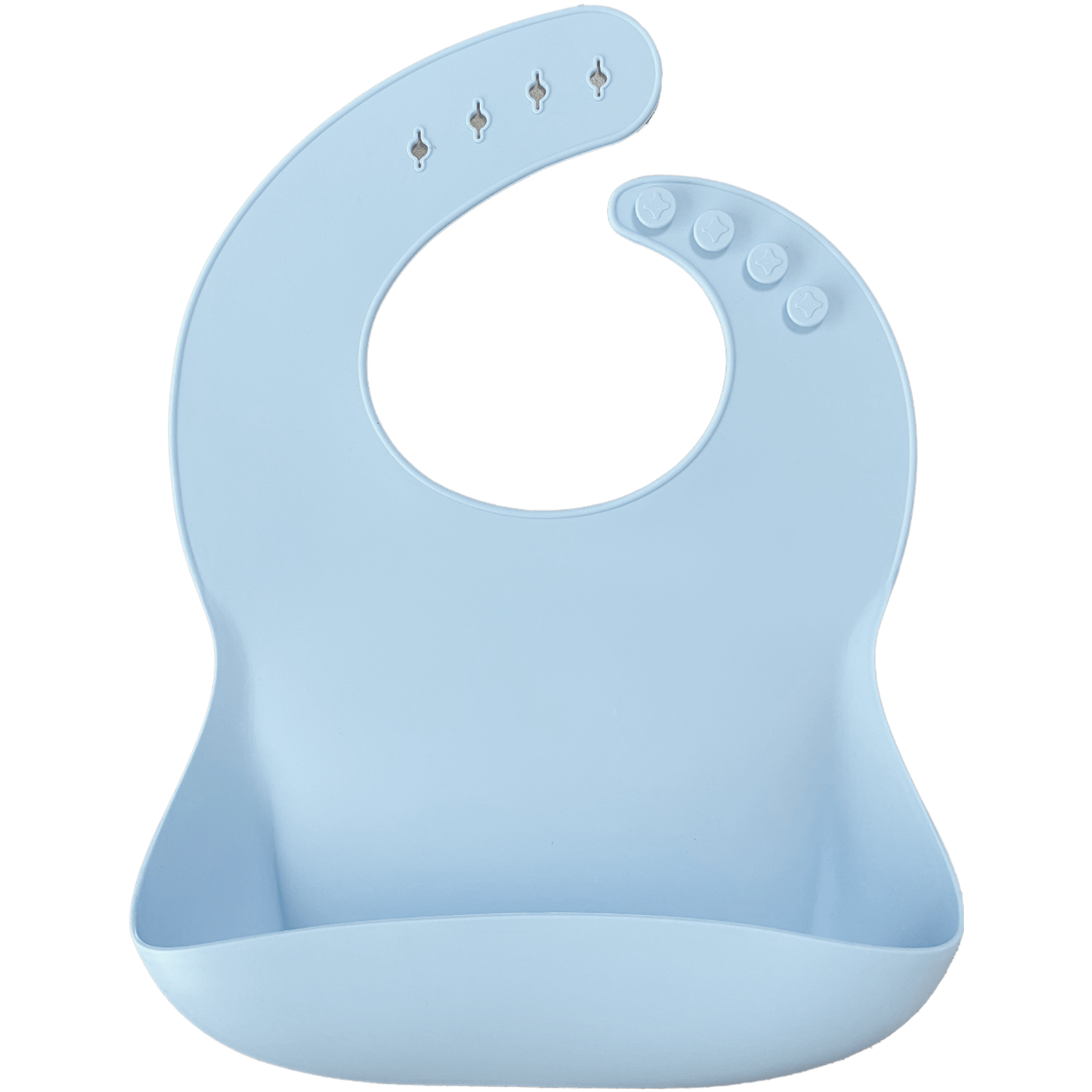 Baveta Basic Bib Minikoioi, 100% Premium Silicone &ndash; Mineral Blue fotografia produsului