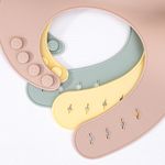 Baveta Basic Bib Minikoioi, 100% Premium Silicone – Mellow Yellow fotografia produsului View 3 S