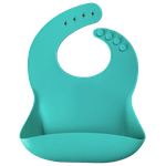 Baveta Basic Bib Minikoioi, 100% Premium Silicone  &ndash; Aqua Green fotografia produsului