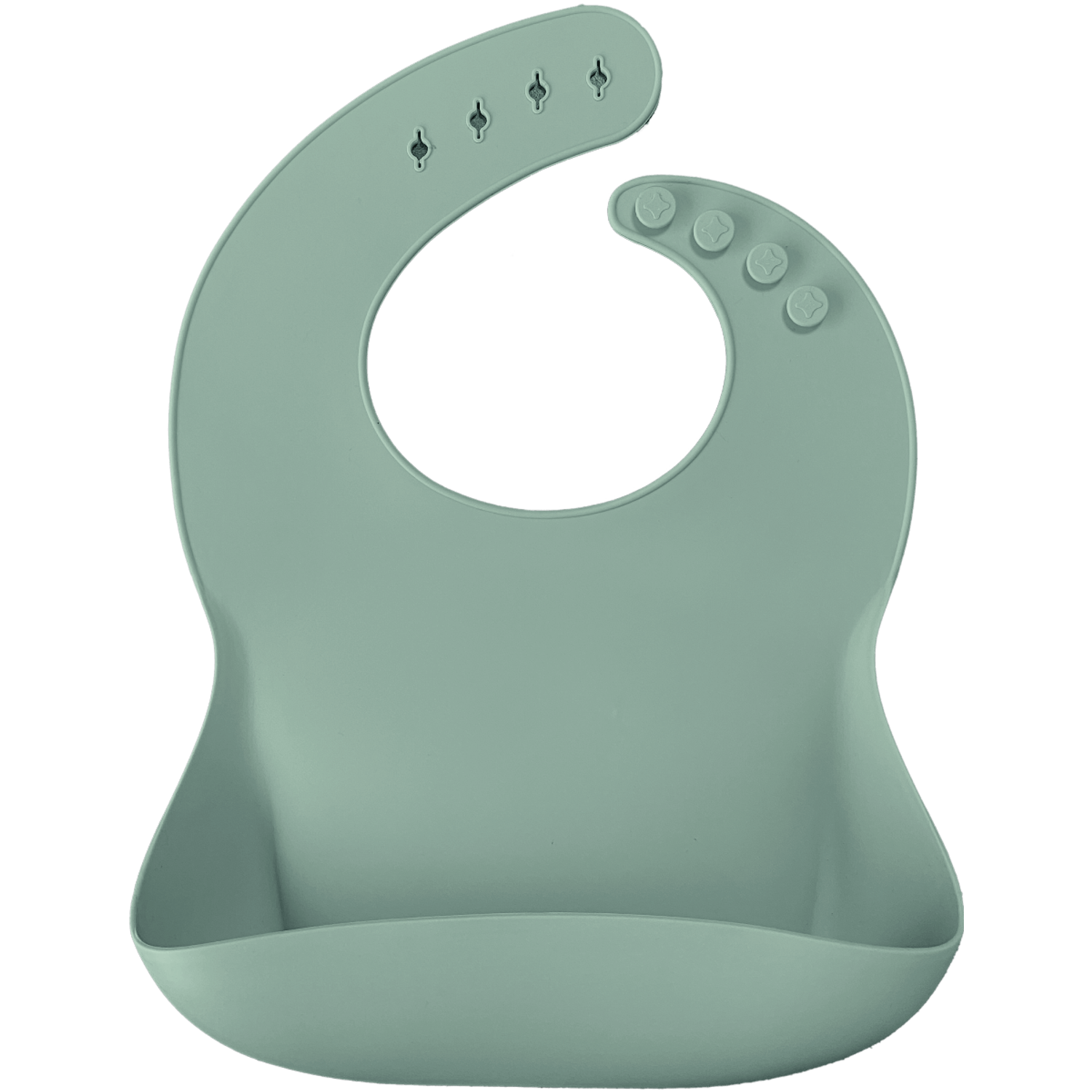 Baveta Basic Bib Minikoioi, 100% Premium Silicone – River Green fotografia produsului