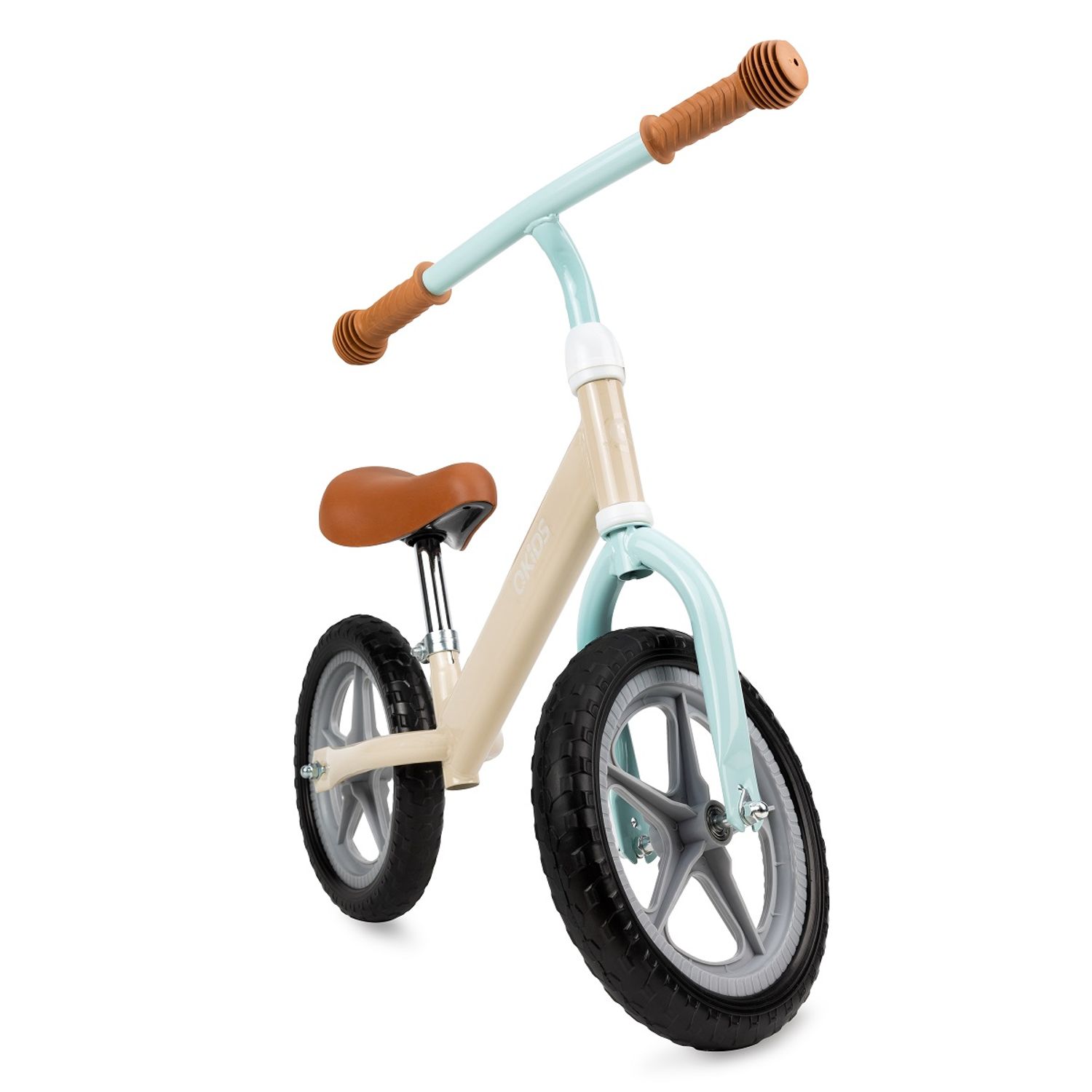 Bicicleta fara pedale Fleet, Qkids, Cappuccino fotografia produsului View 2 L