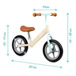 Bicicleta fara pedale Fleet, Qkids, Cappuccino fotografia produsului View 5 S