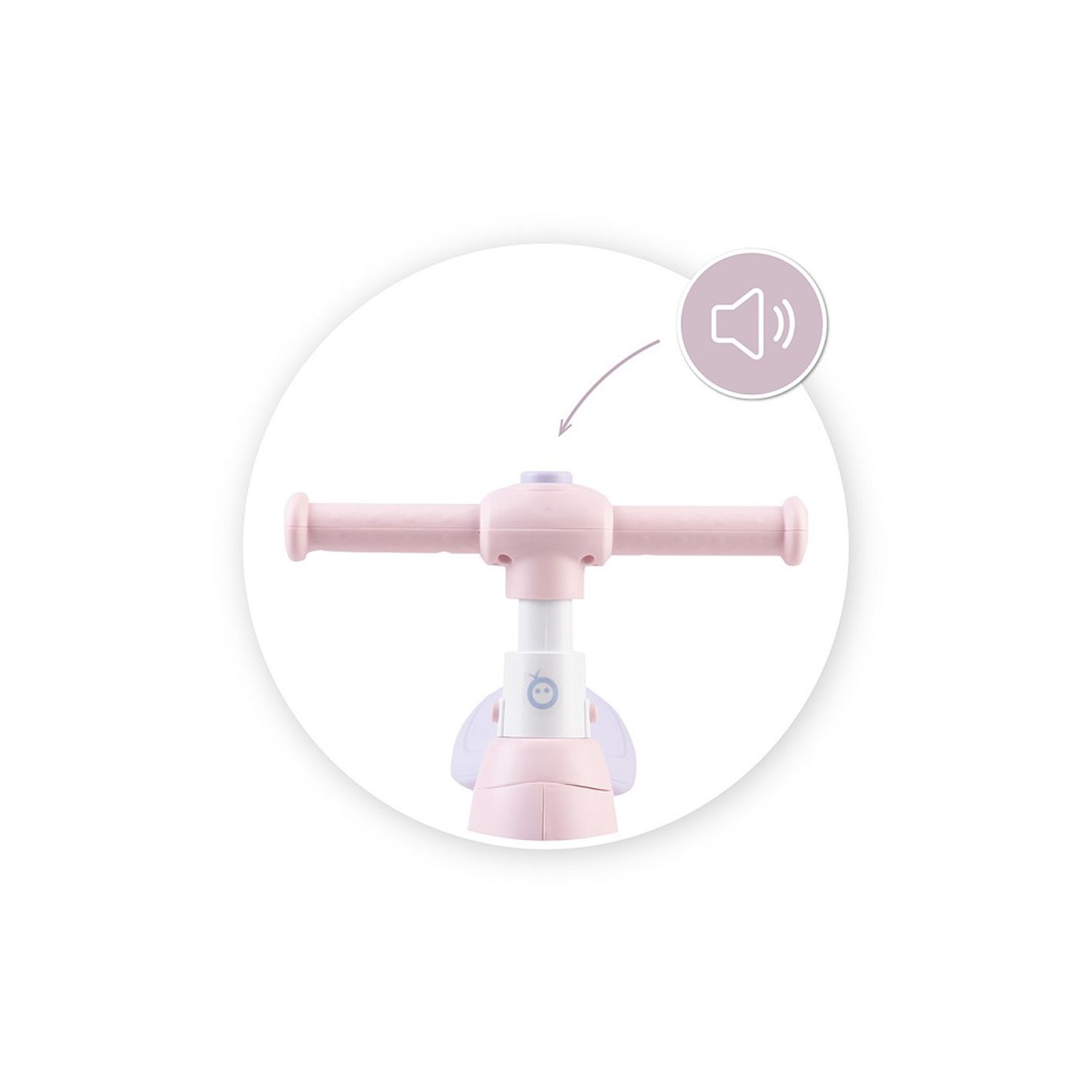 Bicicleta cu lumini, sunet si difuzor de balonase, Momi Tobis - Pink fotografia produsului View 4 L
