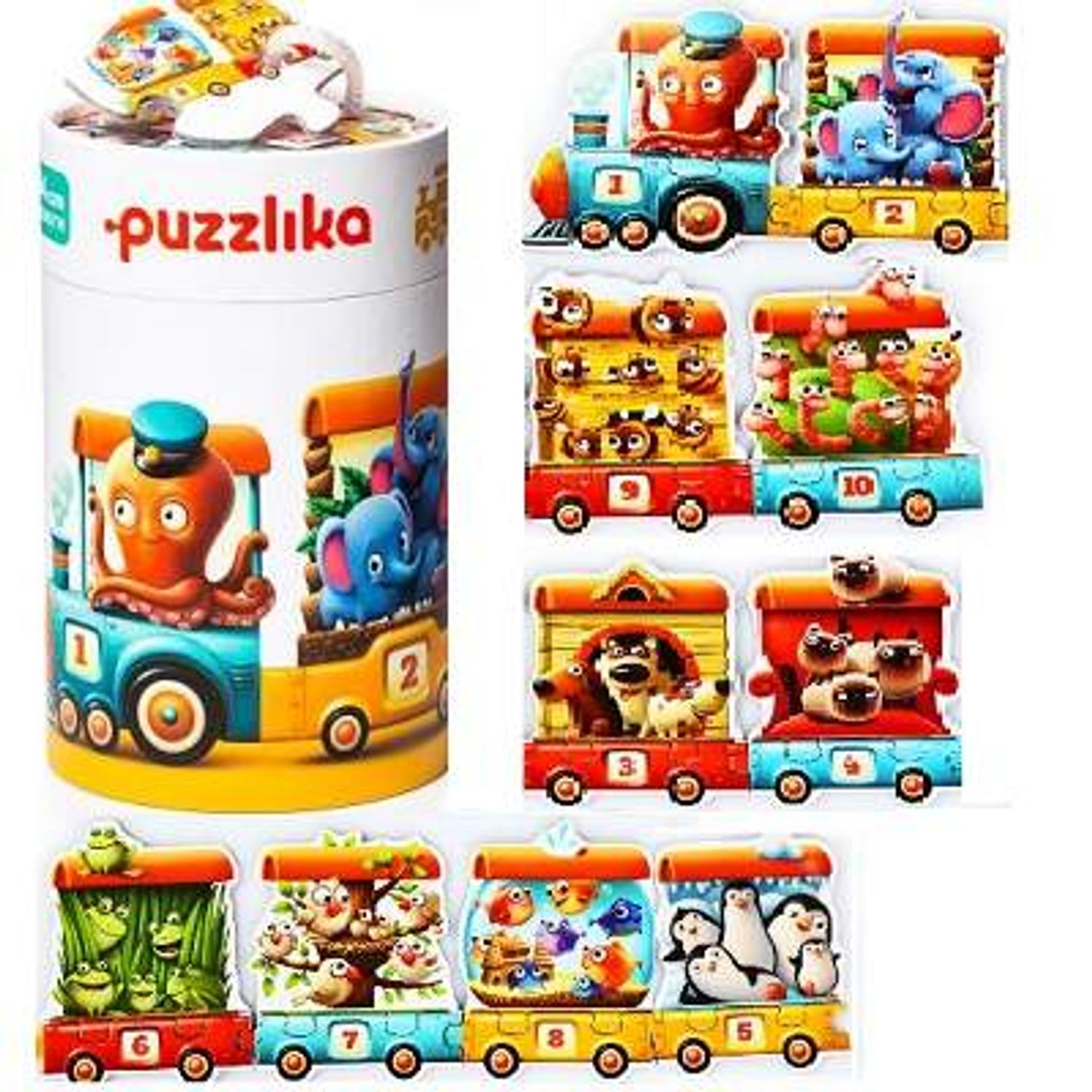 Puzzle, Cubika, Trenuletul Vesel fotografia produsului View 3 L