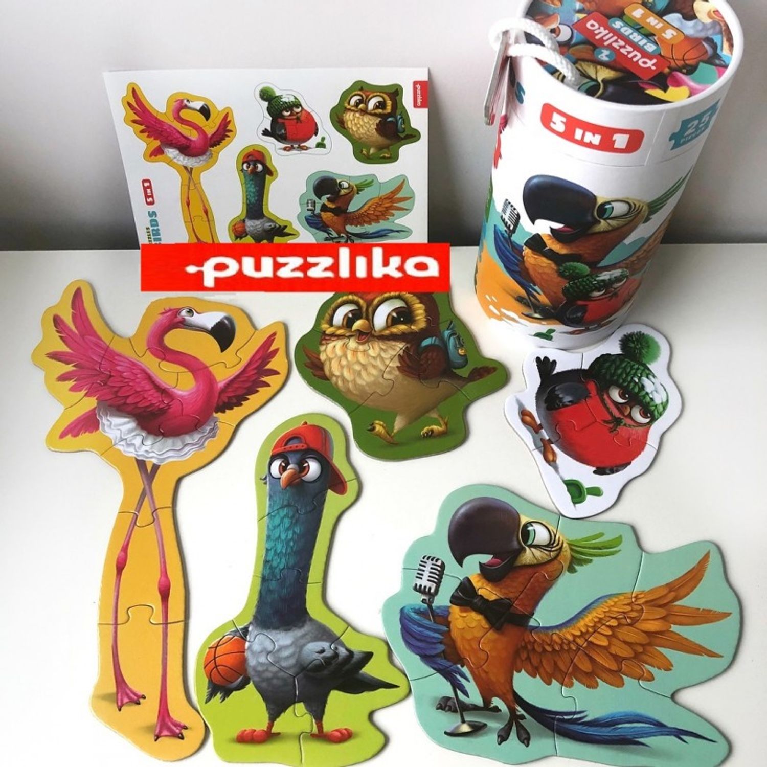 Puzzle, 5 in 1 Cubika, Birds fotografia produsului View 4 L
