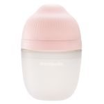 Biberon Anticolici Mombella Breast-Like, 210ml, Tetina M flux mediu, 100% Silicon, Old Roze fotografia produsului View 2 S