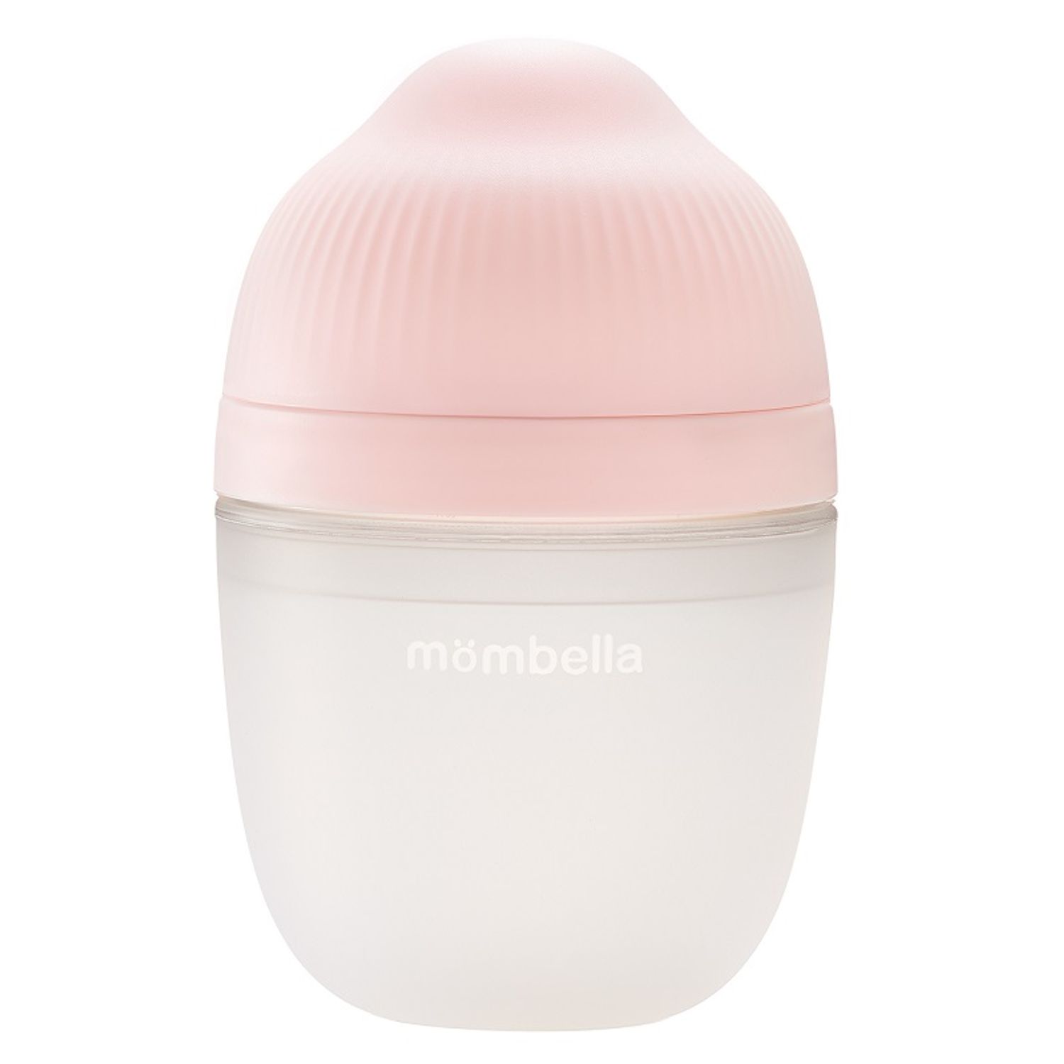 Biberon Anticolici Mombella Breast-Like, 210ml, Tetina M flux mediu, 100% Silicon, Old Roze fotografia produsului View 2 L