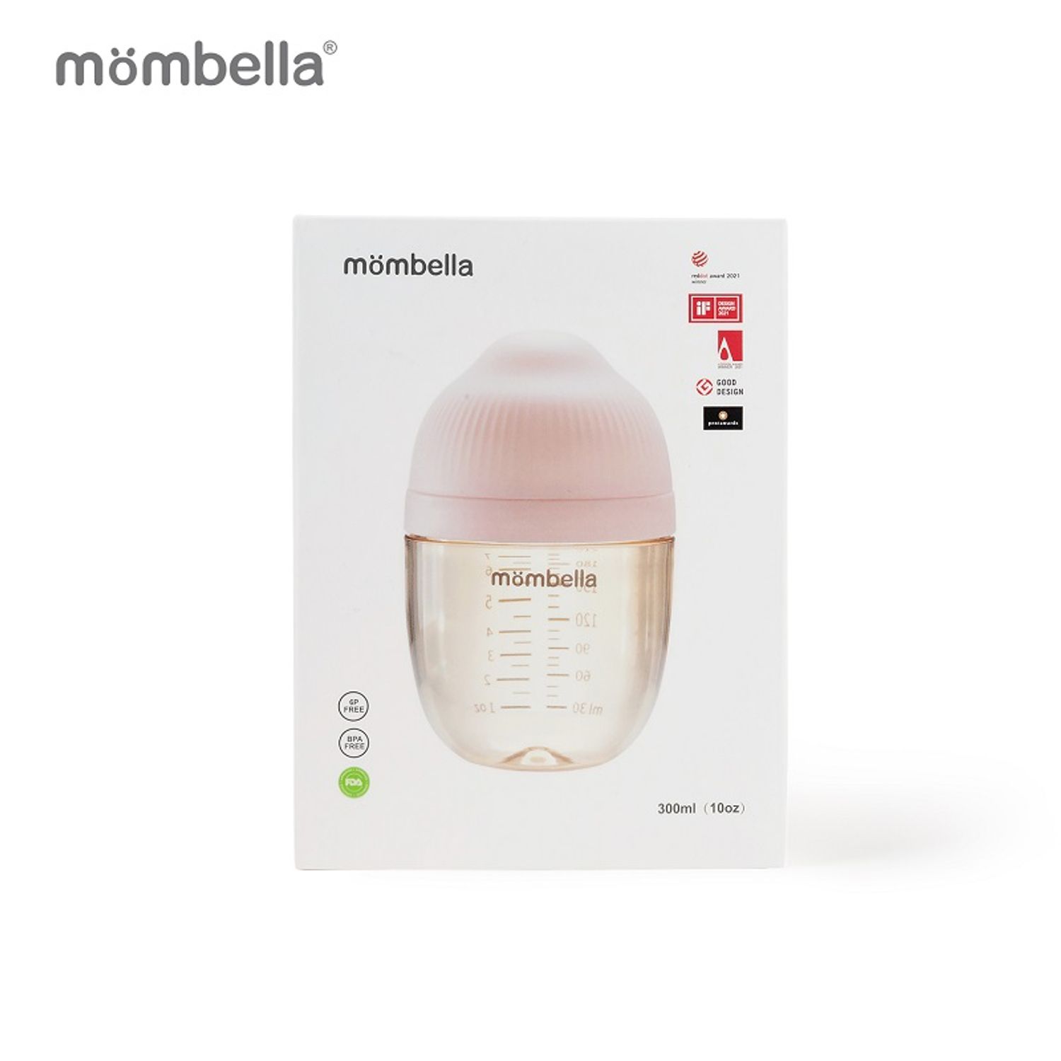 Biberon Anticolici Mombella Breast-Like, 300ml, Tetina 360&Atilde;&sbquo;&Acirc;&deg; XL Flux Consistent, PPSU, Old Roze fotografia produsului View 4 L