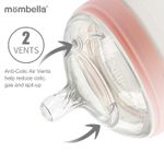 Biberon Anticolici Mombella Breast-Like, 300ml, Tetina 360&Atilde;&sbquo;&Acirc;&deg; XL Flux Consistent, PPSU, Old Roze fotografia produsului View 6 S