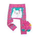 Set pantaloni si soseste antiderapante, Zoocchini, 12-18 Luni Ã¢â‚¬â€œ Lama fotografia produsului View 3 S