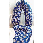 Perna pentru gravida, Fibre din silicon, 180 cm, Eko - Navy fotografia produsului View 2 S