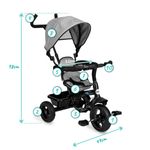 Tricicleta Momi, MILA 5 in 1, Grey fotografia produsului View 2 S