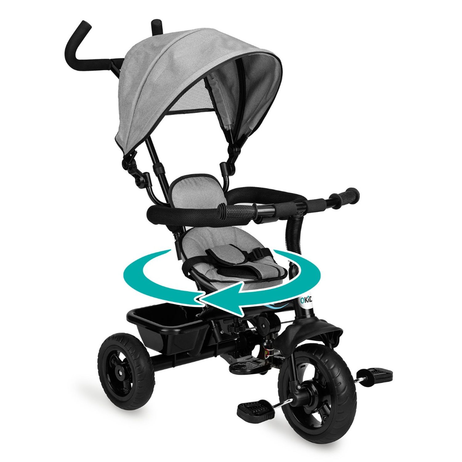 Tricicleta Momi, MILA 5 in 1, Grey fotografia produsului View 4 L