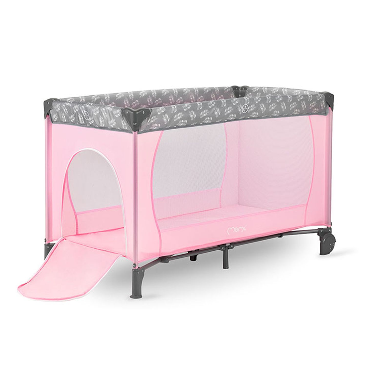 Patut pliabil, 60x120 cm, Momi, Belove, Pink fotografia produsului View 4 L