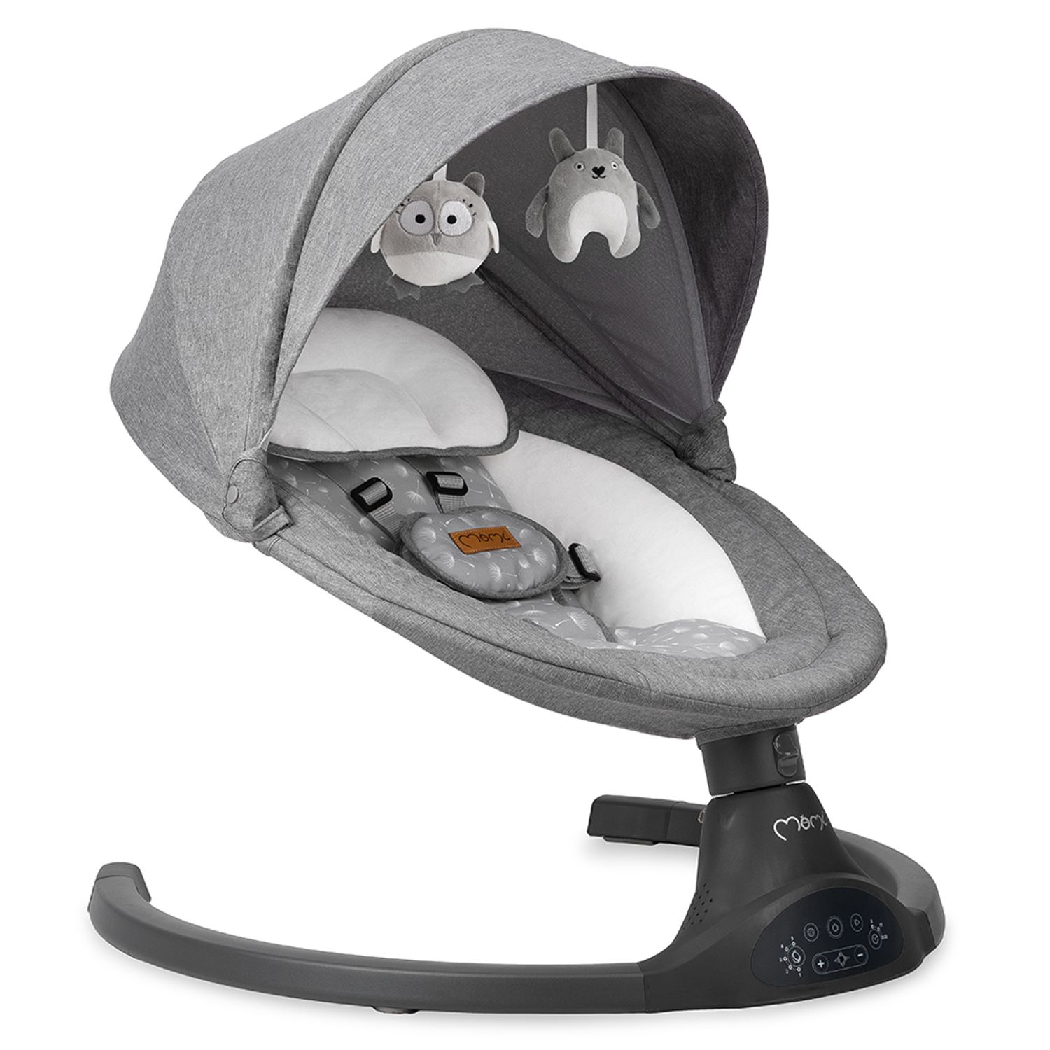 Balansoar electric MoMi Lami, Dark Grey fotografia produsului