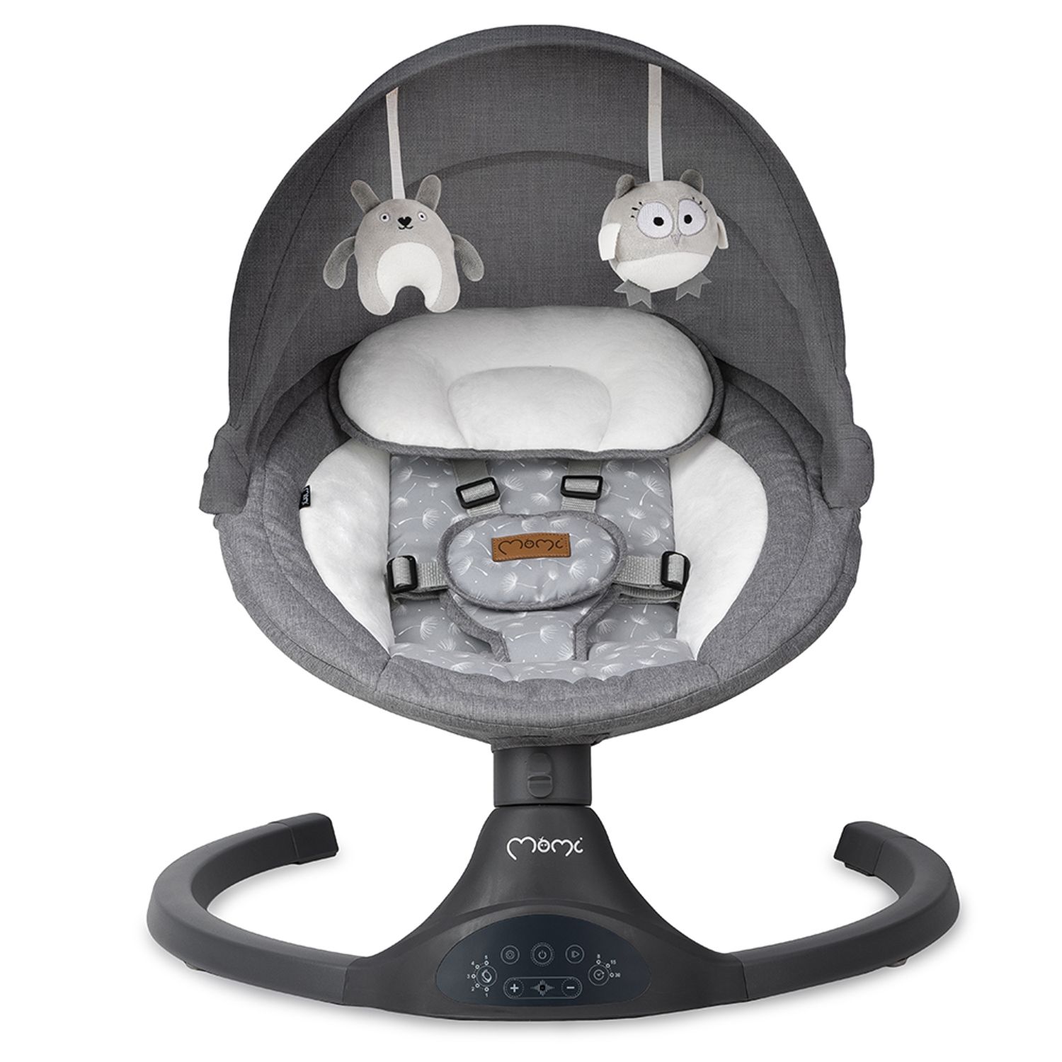 Balansoar electric MoMi Lami, Dark Grey fotografia produsului View 4 L