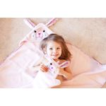 Prosop de baie cu gluga, Zoocchini, 76x76cm, Happy Bunny fotografia produsului View 4 S