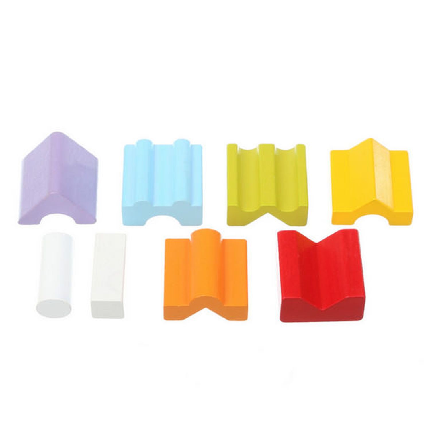 Jucarie Din Lemn Cubika, Set Constructii "Turn" - 8 piese fotografia produsului View 3 L