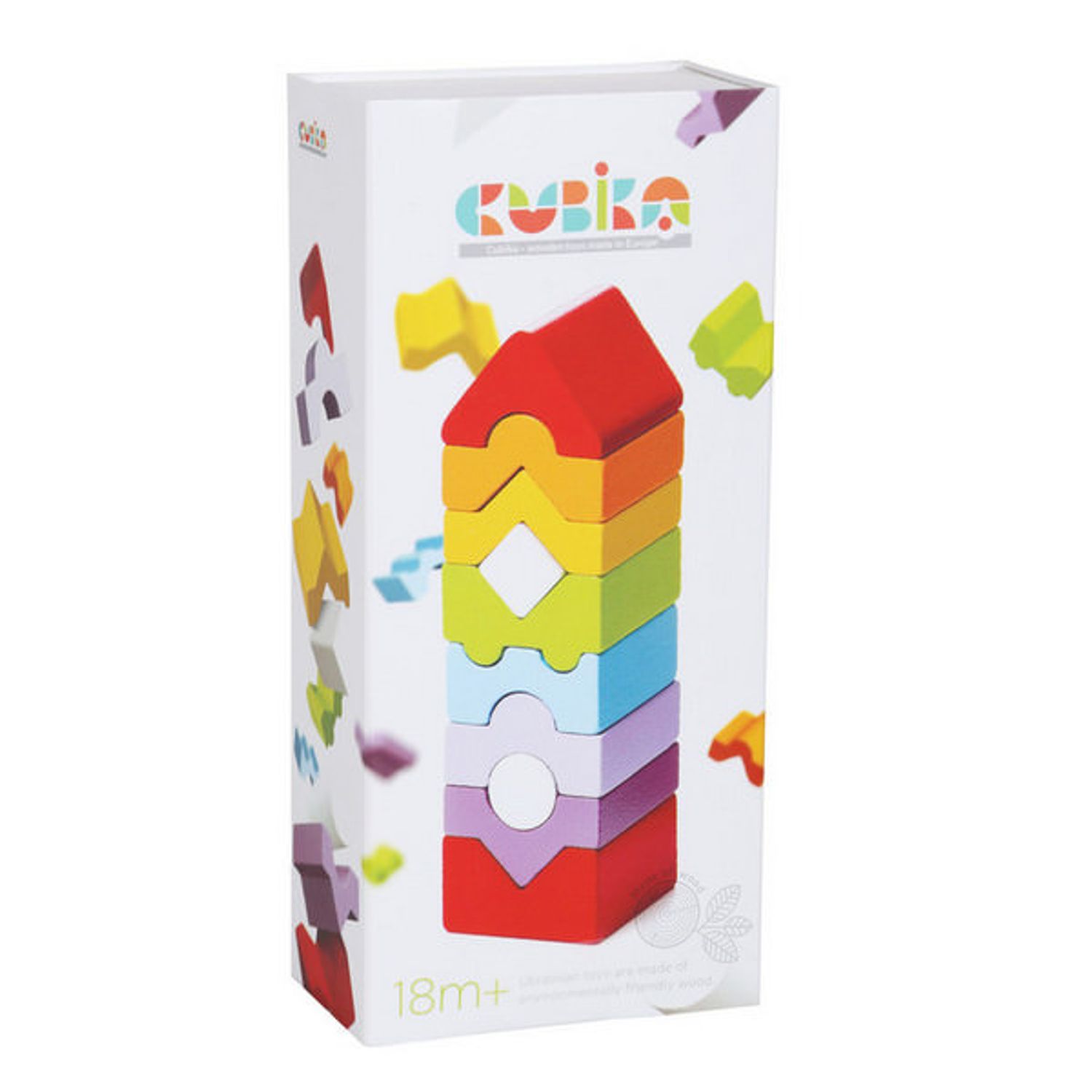 Jucarie Din Lemn Cubika, Set Constructii "Turn"14989 fotografia produsului