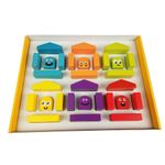 Jucarie Din Lemn, Cubika, &ldquo;CASUTELE VESELE &rdquo; fotografia produsului View 3 S