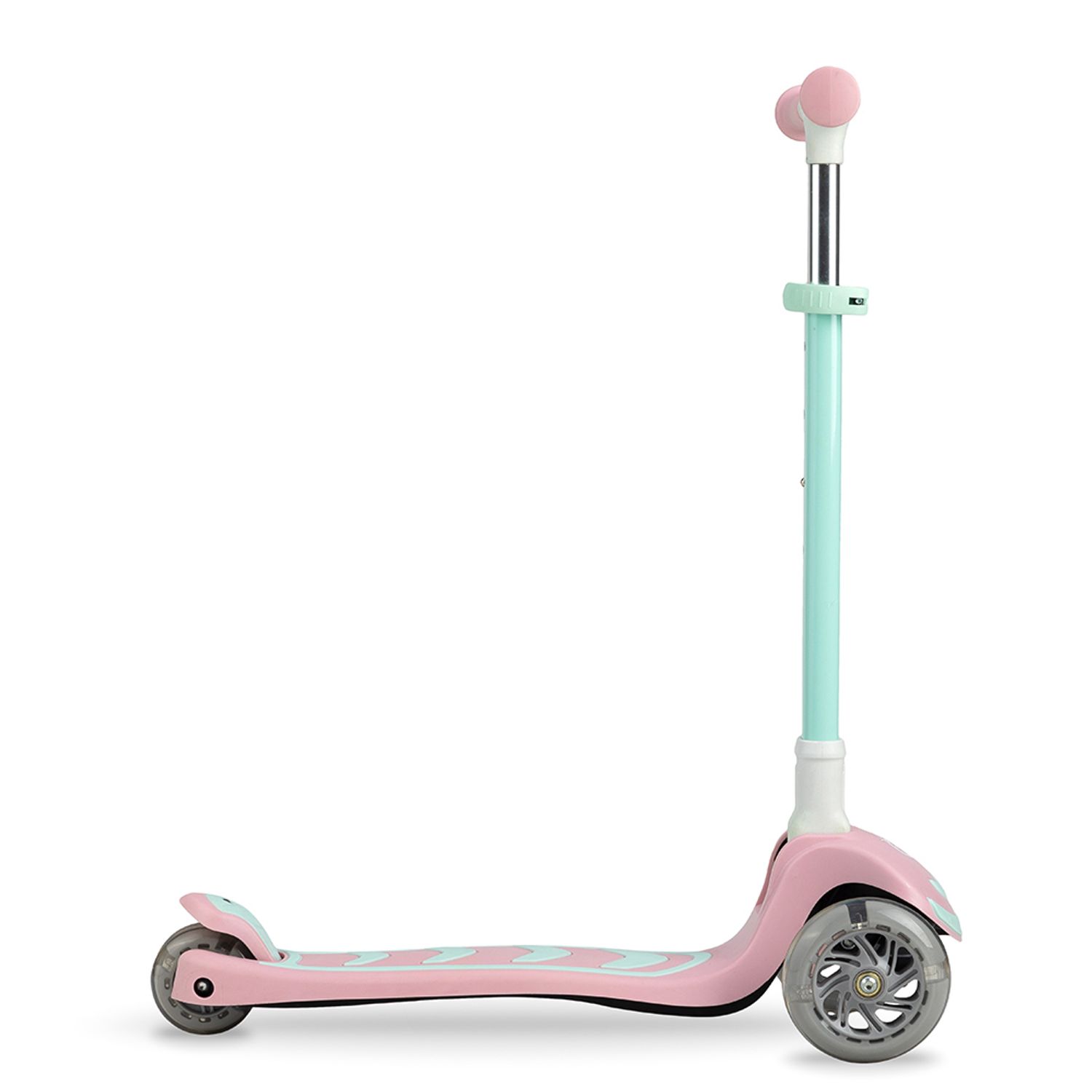 Trotineta cu 3 roti, Momi, Vivio Pink, 3 Ani+, Ghidon reglabil pe 4 trepte, Flexbrake, Rulmenti ABEC-9, Platforma - 5900495959843 fotografia produsului View 2 L