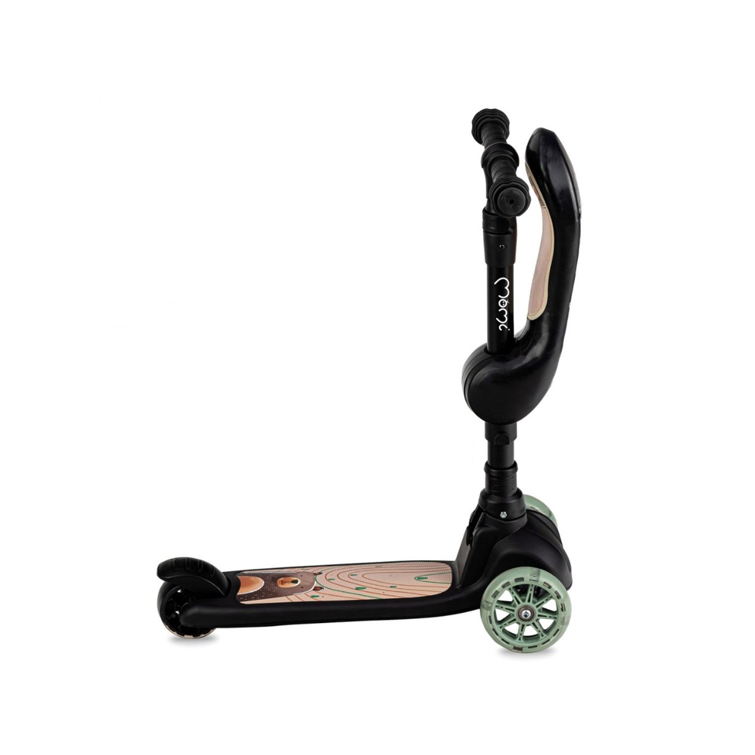 Trotineta transformabila 2in1 MoMi Kiuru - Black fotografia produsului View 4 L