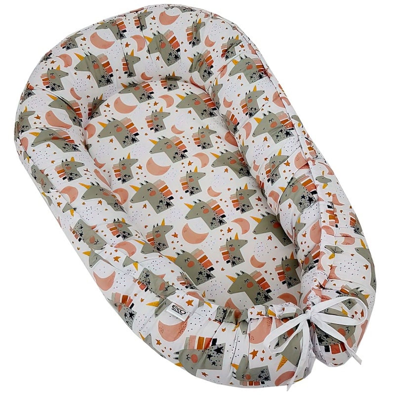 Baby nest din bumbac, Eko, Pink fotografia produsului View 5 L