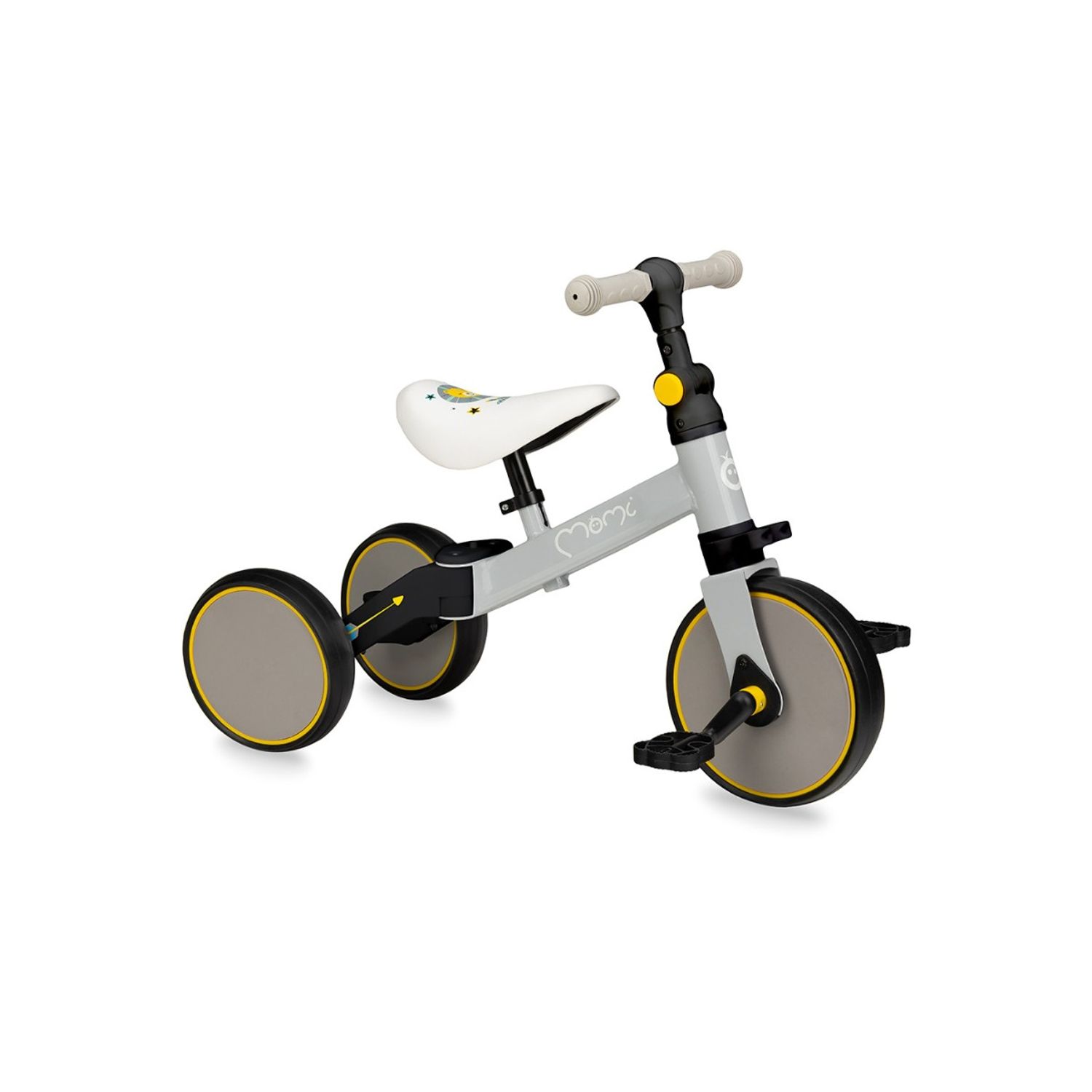 Tricicleta 4in1, Momi Loris, Grey Yellow fotografia produsului