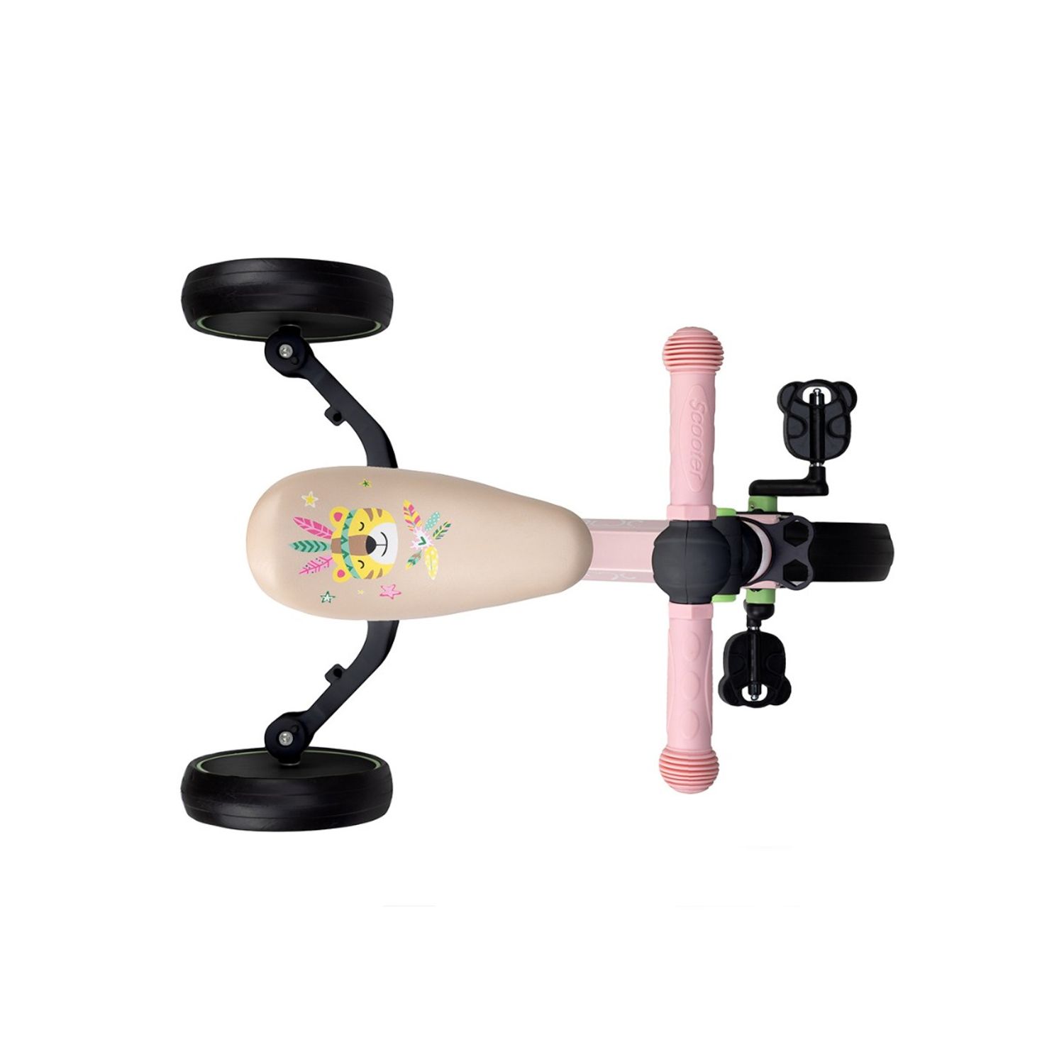 Tricicleta 4in1, Momi Loris, Pink fotografia produsului View 5 L