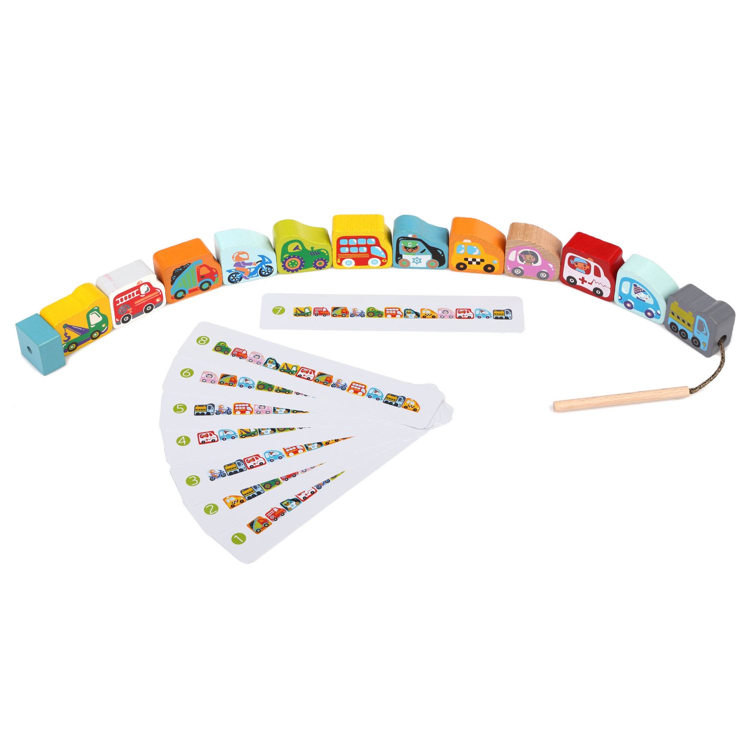 Jucarie din lemn, Cubika, &ldquo;Joc de Indemanare, Masinute Zburatoare&rdquo; fotografia produsului View 2 L