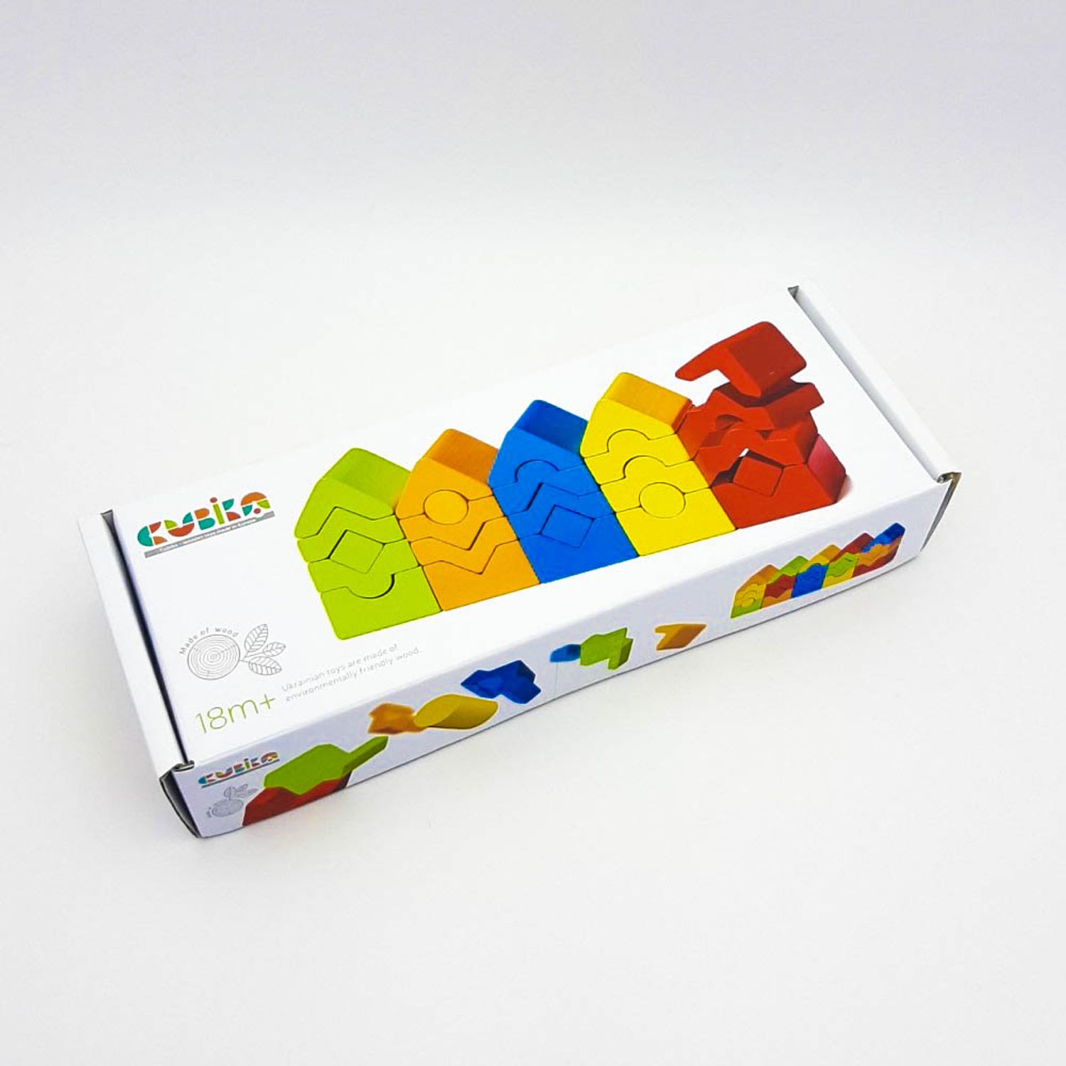 Jucarie Din Lemn Cubika, Set de constructii &acirc;&euro;&oelig;Turnuri&acirc;&euro; fotografia produsului View 3 L