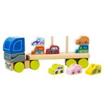Jucarie din lemn, Cubika, &ldquo;Camion pentru masini&rdquo; fotografia produsului View 3 S