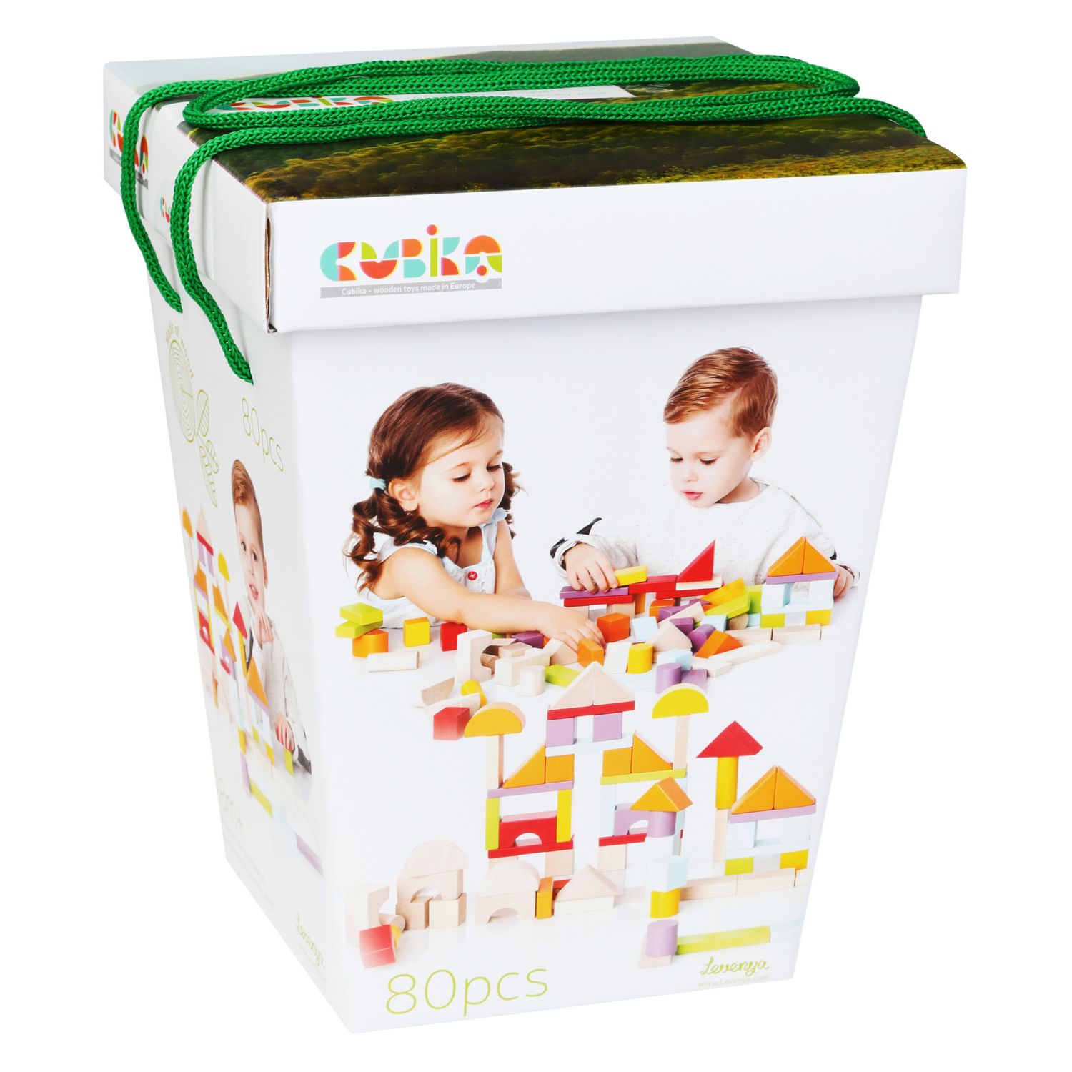 Jucarie din lemn, Cubika, "Set constructii" fotografia produsului View 3 L