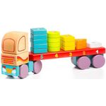 Jucarie din lemn, Cubika, &ldquo;Camion cu forme geometrice&rdquo; fotografia produsului View 2 S